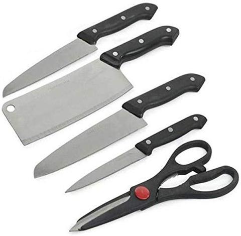 Essential 5-Piece Knife & Scissor Set β Slice, Chop, Cut with Ease