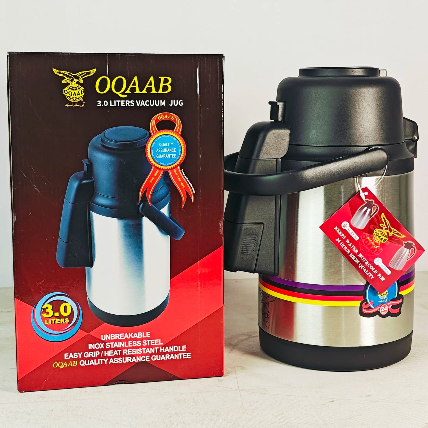 Stainless Steel Thermos Flask – Insulated, Leakproof (3L–5L)