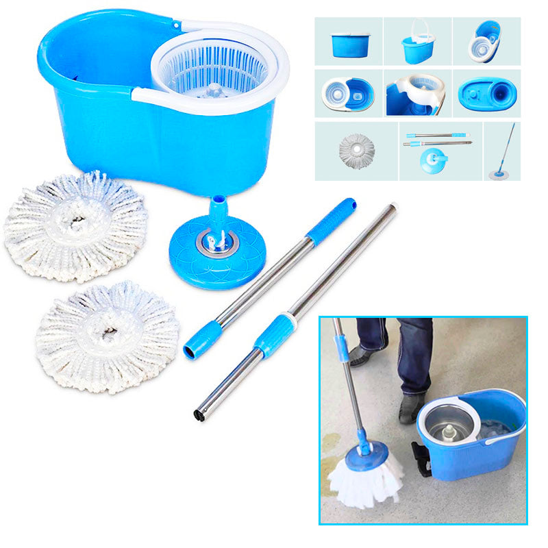Royal Spin Mop Magic 360° with Durable Plastic Dry BasketGlide  – Spin & Shine Every Floor
